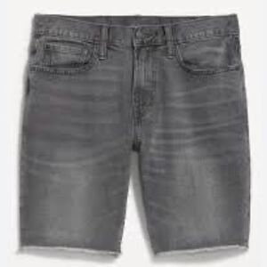 Old Navy Faded Black Jean Shorts Distressed Style